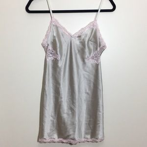 Victoria’s Secret Pink Lace Silky Slip Dress